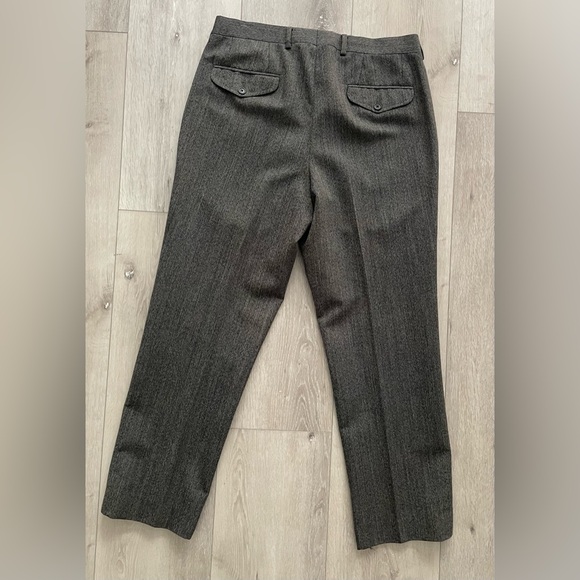 Vintage Structure Charcoal Gray Wool Dress Pants - 32x30 - Picture 2 of 4